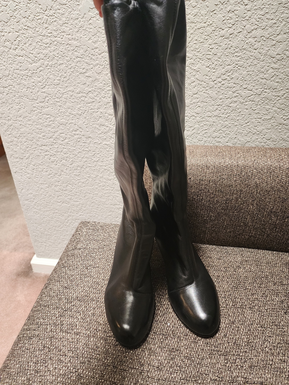 United Nude Black Over-the-Knee Leather Boots